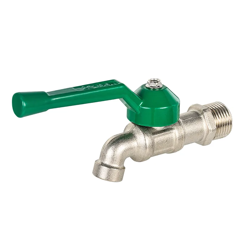 Komplett aus Kupfer gefertigter Außenwasserhahn für den Innenhof mit hohem Durchfluss MDHC8010