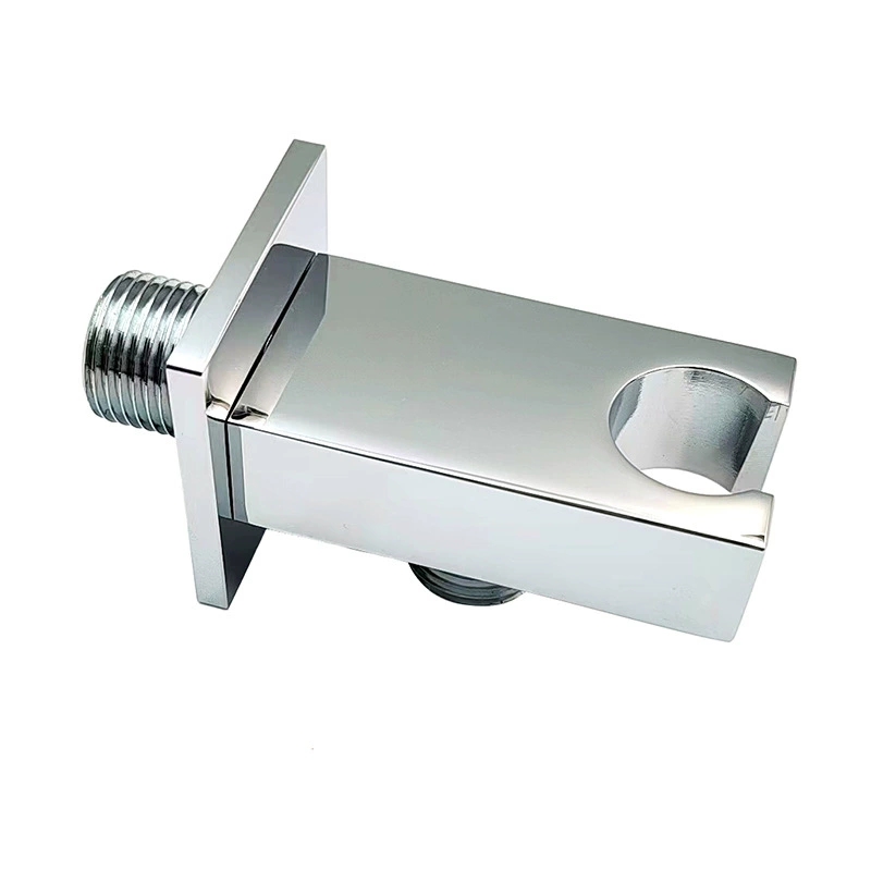 Flacher quadratischer Handbrausehalter, moderne Duschkopfhalterung zur Wandmontage
