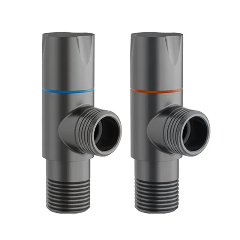 Eckventil aus grauem Messing