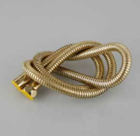 Edelstahl-Duschschlauch in mehreren Größen, explosionsgeschütztes EPDM-Ausziehrohr für Bidet-Sprüher und Toiletten-Eckventil