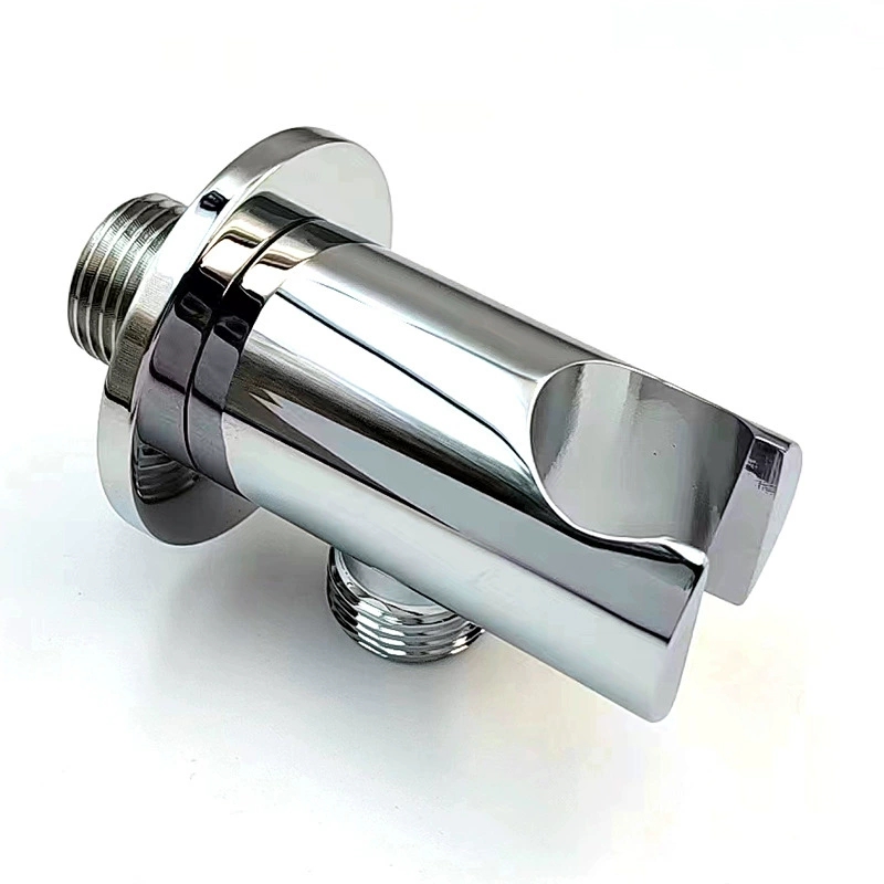 Neu eingetroffener Duschhalter aus Messing, verdeckte runde Halterung für Handbrause, Duschhalterung aus massivem Messing