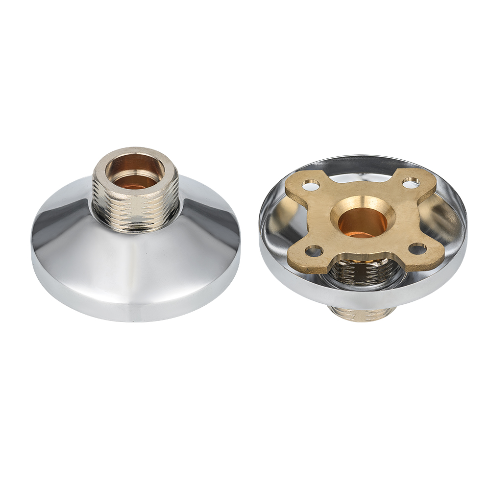 Silberfarbene Duschmontagesets