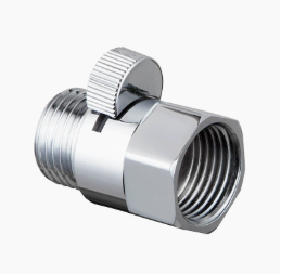 Massives 1/2-Zoll-Eckventil aus Messing, gerades Absperrventil, männlicher und weiblicher Anschluss, Durchflusskontrolle für Toiletten- und Duschbrause