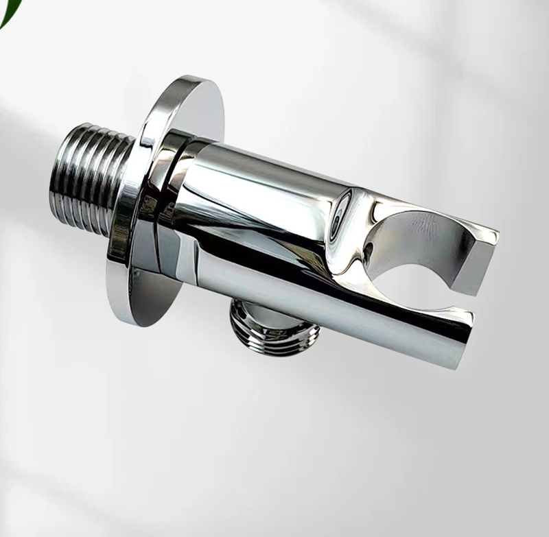 Handbrausehalter aus massivem Messing, verdeckte Wandbrausehalterung, Badezimmer-Duschzubehör