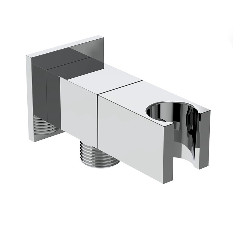 Verdicktes quadratisches Eckventil aus massivem Messing mit Brausehalter, 1/2